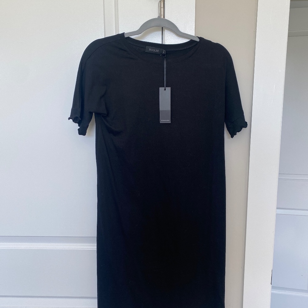 Roolee Black Tee Shirt Dress